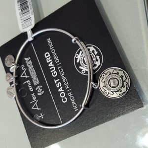 Alex and Ani Coast Guard Silvertone Bracelet